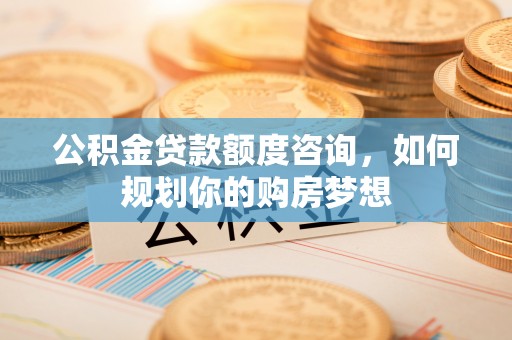 新县公积金贷款额度咨询，如何规划你的购房梦想